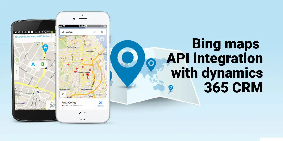 Bing maps API integration with dynamics 365 CRM
